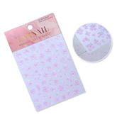 Shell Nail Sticker - Icy Flower (Pink)